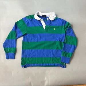 Ralph Lauren Blue and White Polo Shirt